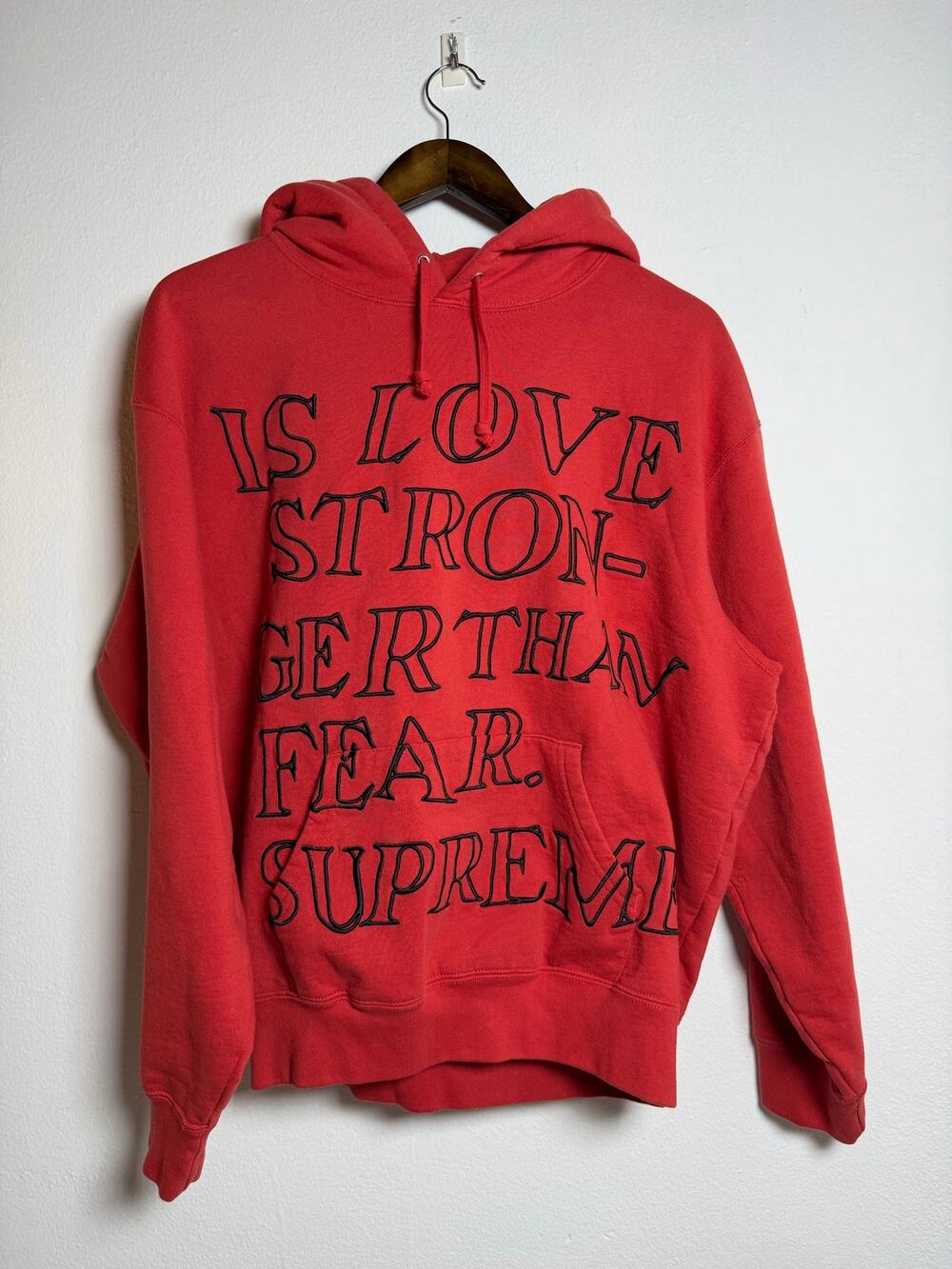 Supreme Stronger Than Fear Hooded Sweatshirt